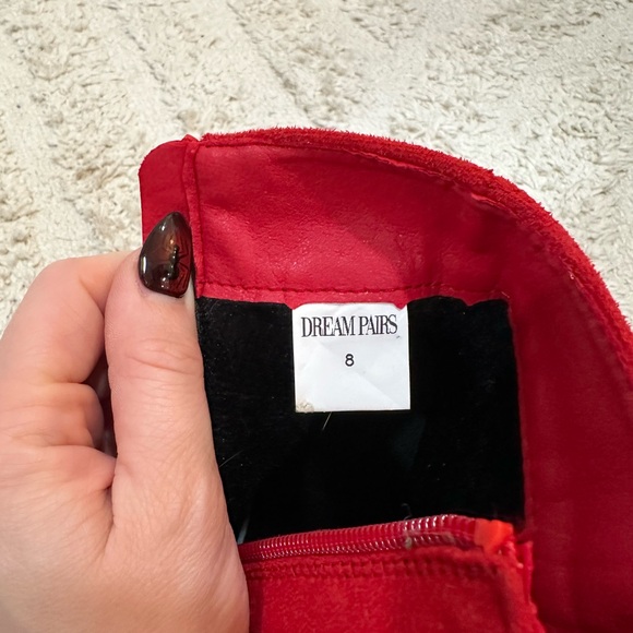 Dream Pairs Bold Red Ankle Booties - Picture 4 of 4